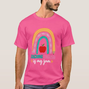 T-shirt Littérature Grammaire Police Anglais Enseignant Sa