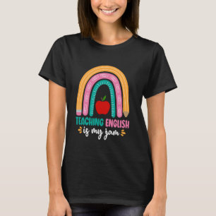T-shirt Littérature Grammaire Police Anglais Enseignant Sa