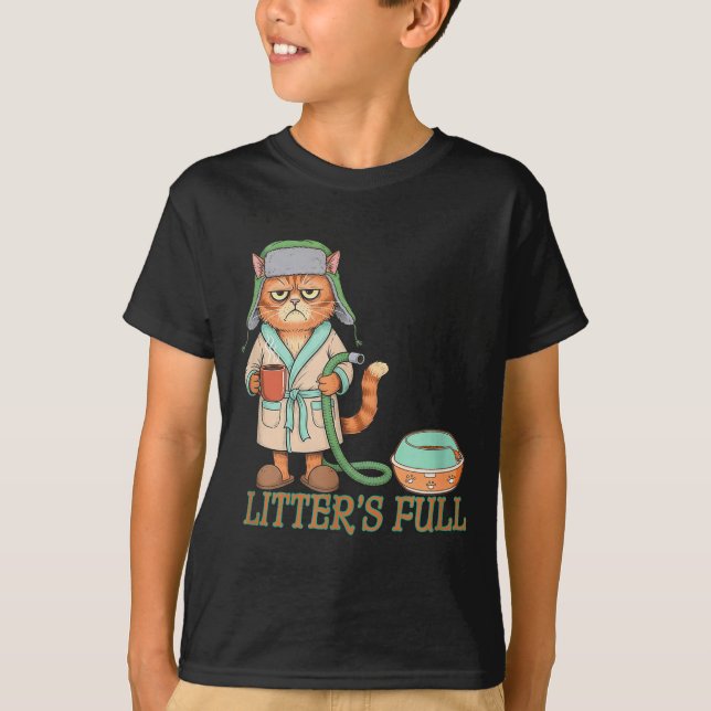 T-shirt Litters Full Funny Cat Lovers Christmas Funny Gift (Devant)