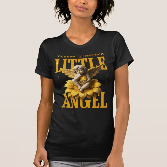 T-shirt Little Angel - La méditation du coeur d'or (Devant)