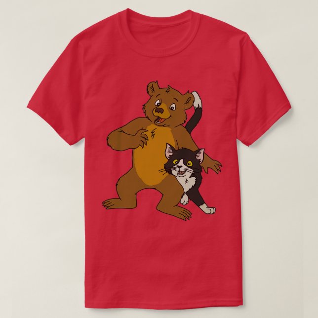 T-shirt Little Bear et Cat Art (Design devant)