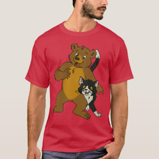 T-shirt Little Bear et Cat Art