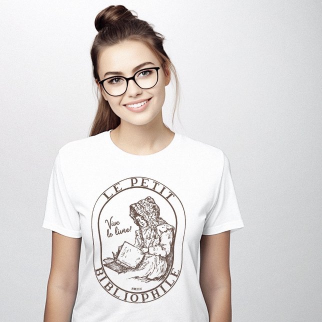 T-shirt Little Bibliophile Vintage (Little Bibliophile Vintage T-Shirt)