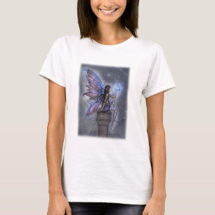 T-shirt Little Blue Moon Magical Fairy Imaginaire Art