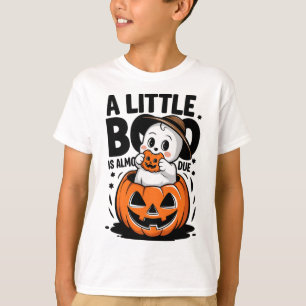 T-shirt Little Boo Est Presque Dû Mignonne Grossesse Hallo