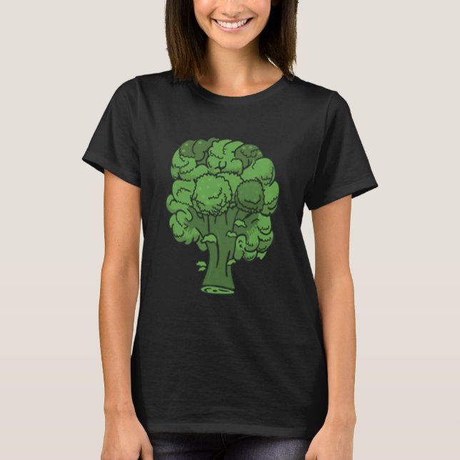 T-shirt Little Broccoli Flower At Heart Place Lover  Cute (Devant)