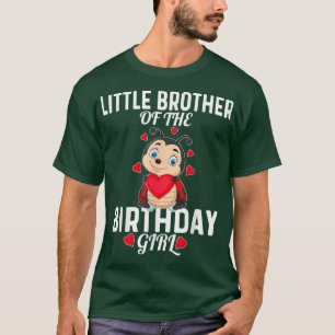 T-shirt little Brother of the Birthday Girl Ladybug Theme
