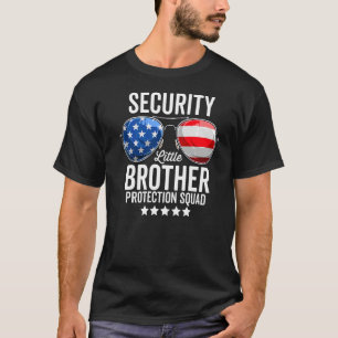 T-shirt Little Brother Protection Squad Big Brother Secur