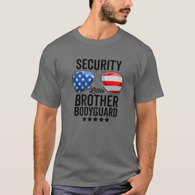 T-shirt Little Brother Security Drôle Big Brother Security (Devant)
