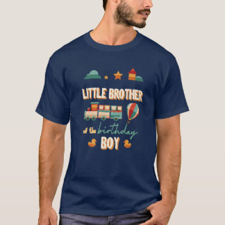 T-shirt Little Brother The Birthday Boy Train Theme Matchi