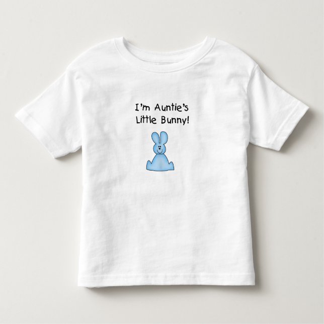 T-shirt Little Bunny (bleu) de la tante (Devant)