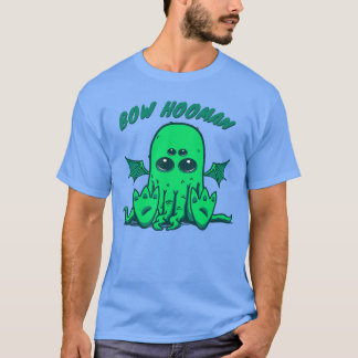 T-shirt Little Chubby Kawaii Baby Cthulhu Bow Human Cosmic