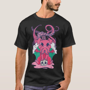 T-shirt Little Cthulhu Chien Baby mignonne Necronomique Ja