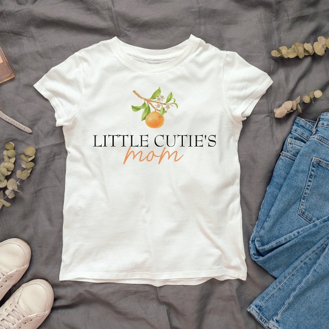 T-shirt Little Cutie Matching Maman to be (Little Cutie's s MOM T-shirt)