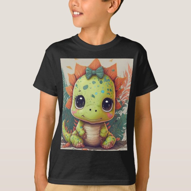 T-shirt Little Dino Explorer : Roar with Confiance! (Devant)