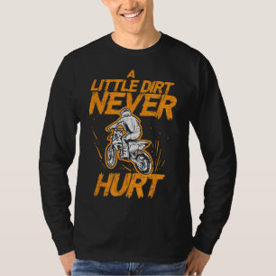 T-shirt Little Dirt Never Hurle Vélo Moto Hommes B