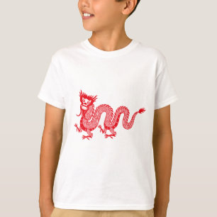 T-shirt Little Dragon Delft : Design chinois Red Dragon