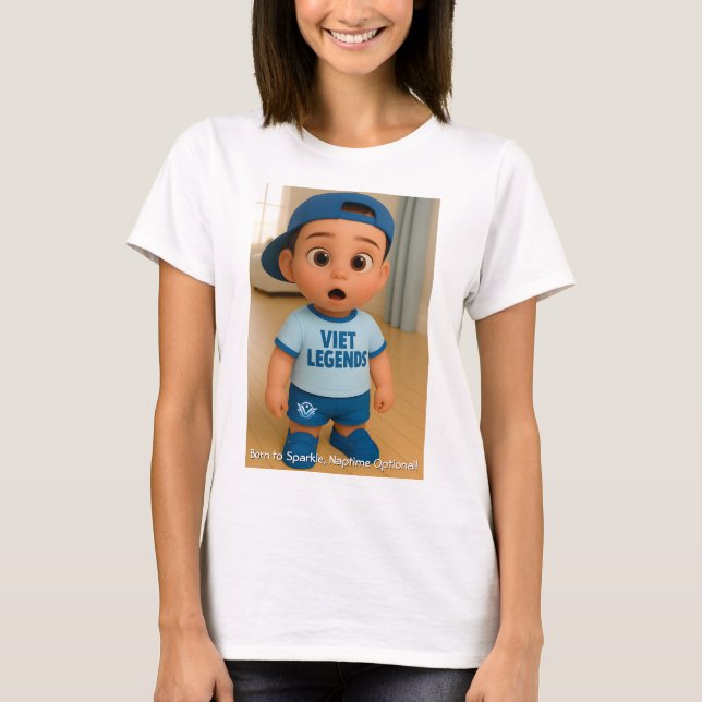 T-shirt Little Dude Series 1 #VL - Born To Sparkle (Devant)