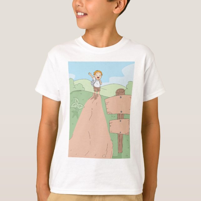 T-shirt Little Explorer Hiking Adventure (Devant)