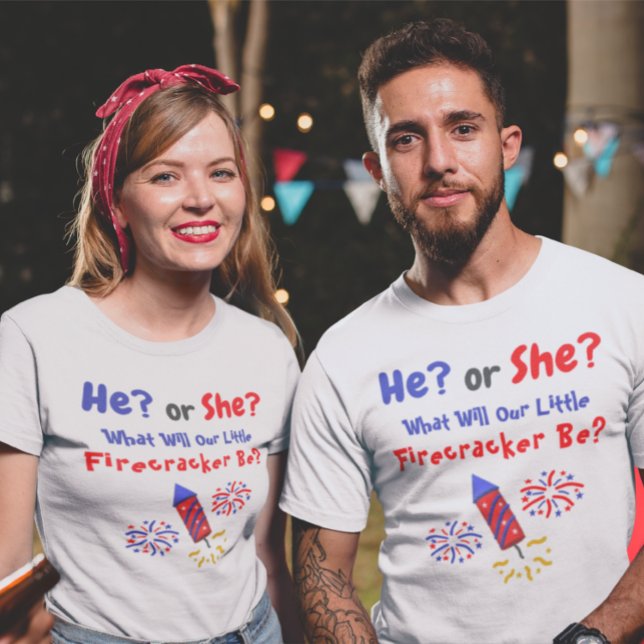 T-shirt Little Firecracker Genre Reveal (Créateur téléchargé)