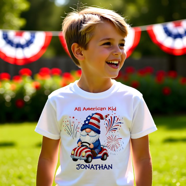 T-shirt Little Firecracker Gnome Kid  (Créateur téléchargé)