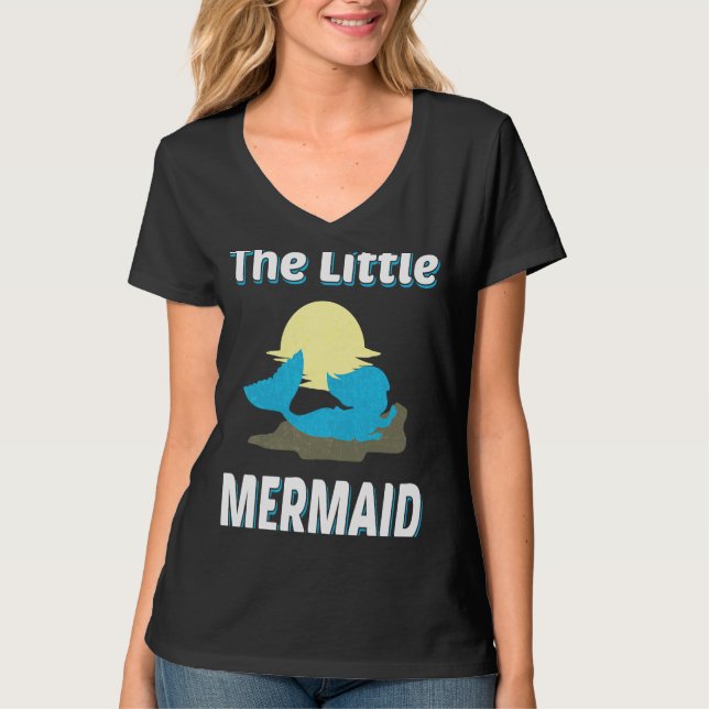 T-shirt Little Mermaid Funny (Devant)