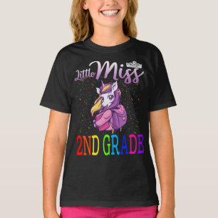 T-shirt Little Miss 2e année Unicorn