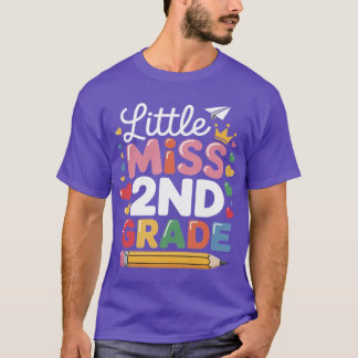 T-shirt Little Miss 2nd Grade First Day of Second Grade Cu