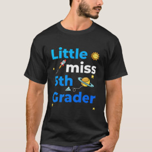 T-shirt Little Miss 5E Année Premier Jour De Deuxième Anné