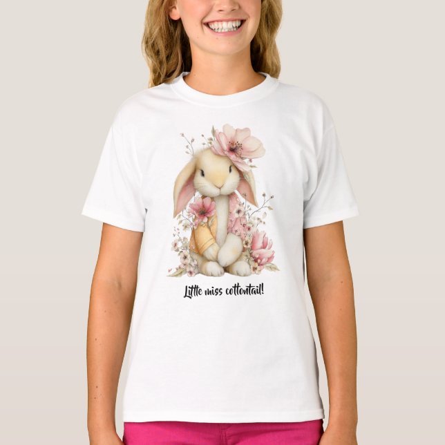 T-shirt Little Miss Cottontail (Devant)