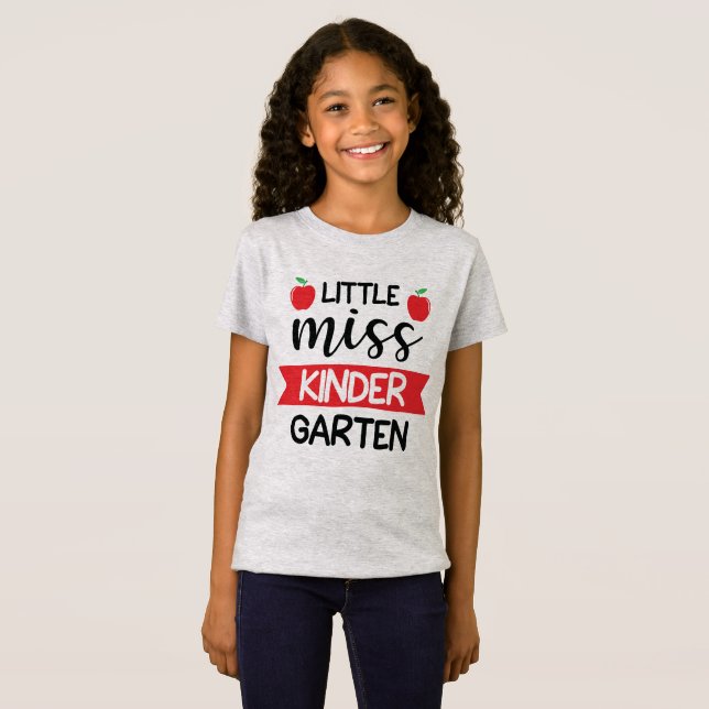 T-Shirt Little Miss Kindergaten (Devant entier)