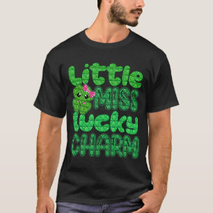 T-shirt Little Miss Lucky Charm Pop It St Patrick's Day To