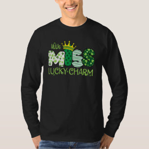 T-shirt Little Miss Lucky Charm Shamrock C Jour de la Sain