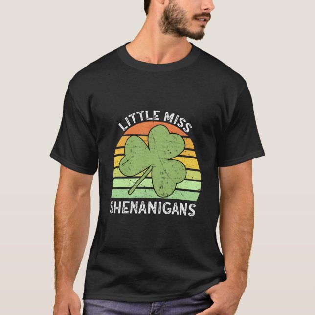 T-shirt Little Miss Shenanigans St Patricks Day (Devant)