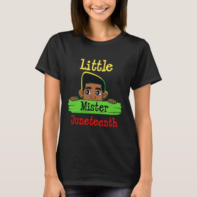 T-shirt Little Mister Junetten Brown Skin King Garçons Enf (Devant)