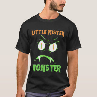 T-shirt Little Mister Monster Halloween Boys Costume Funny