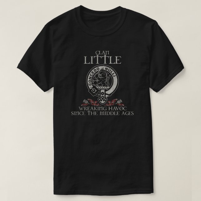T-shirt Little Morton Rigg Clan crête nom de famille écoss (Design devant)