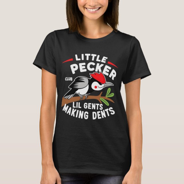 T-shirt Little Pecker Club Lil Gents Fabriquant Des Dents  (Devant)