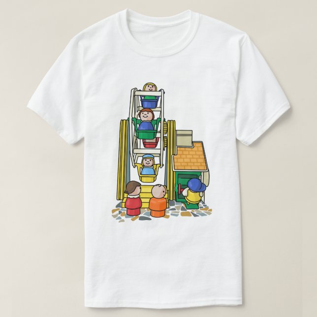 T-shirt Little People Ferris Wheel Fun (Design devant)