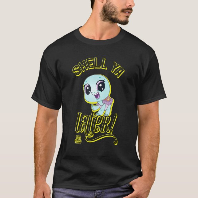 T-shirt Little Pet Shop Shell Ya Plus Tard Turtle! (Devant)