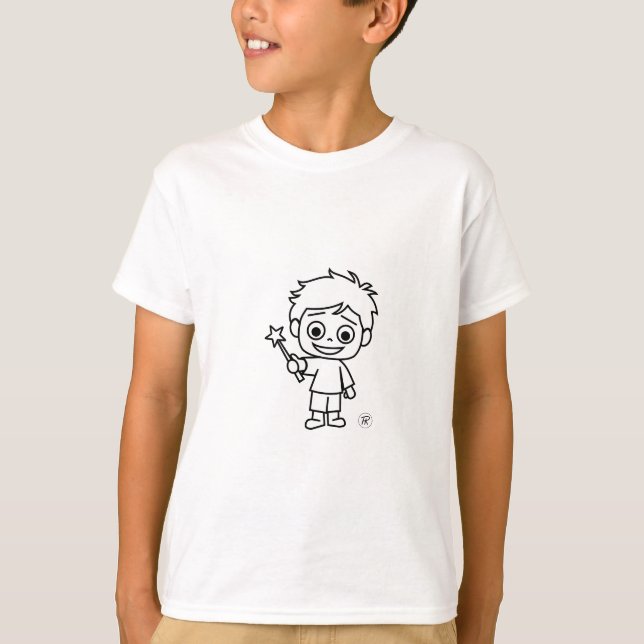T-shirt Little Phiri et baguette magique (Devant)