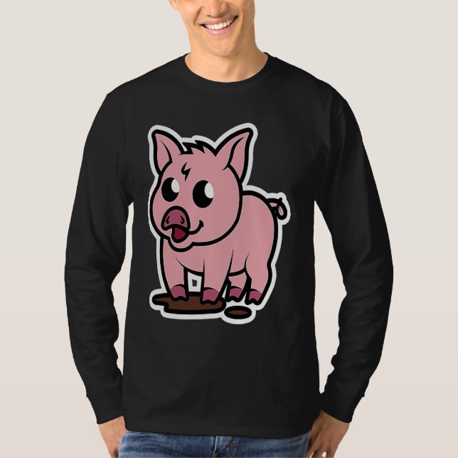 T-shirt Little Pig  Pet  Piggy (Devant)