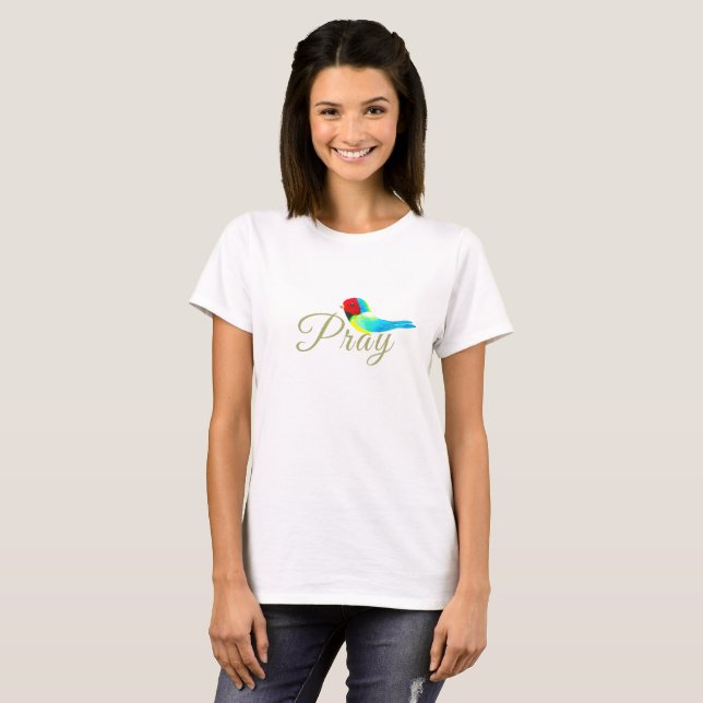 T-shirt Little Prayer Bird  (Devant entier)