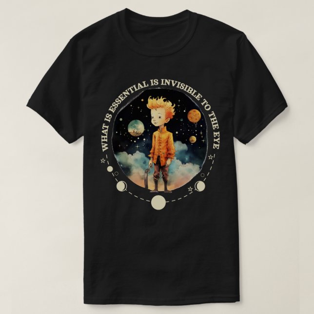 T-shirt Little Prince Le Petit Prince livres pour enfants  (Design devant)