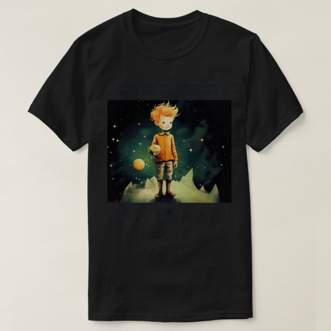 T-shirt Little Prince Le Petit Prince livres pour enfants  (Design devant)
