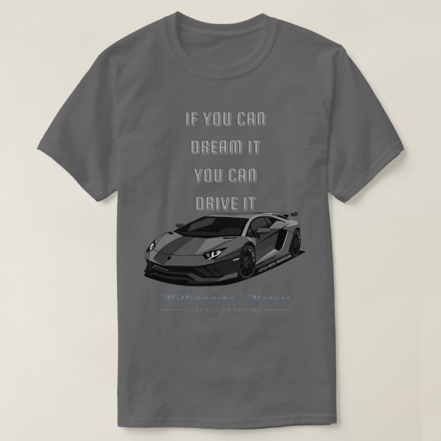 T-shirt Little Rock Millionaire Motors Dream It Drive It (Design devant)