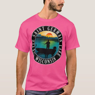T-shirt Little Saint Germain Lake Wisconsin Pêche