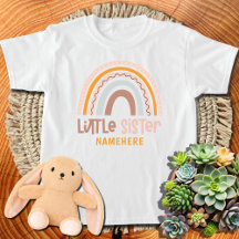 Little Sister Nom personnalisé Cute Rainbow