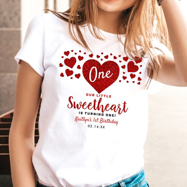 T-shirt Little Sweetheart Valentine's Day Any Age Birthday (Créateur téléchargé)