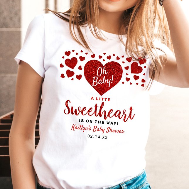 T-shirt Little Sweetheart Valentine's Day Baby Shower (Créateur téléchargé)